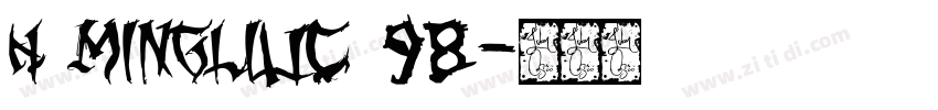H MingLiUC 98字体转换